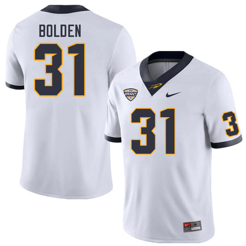 Toledo Rockets #31 Daniel Bolden College Football Jerseys Stitched Sale-White